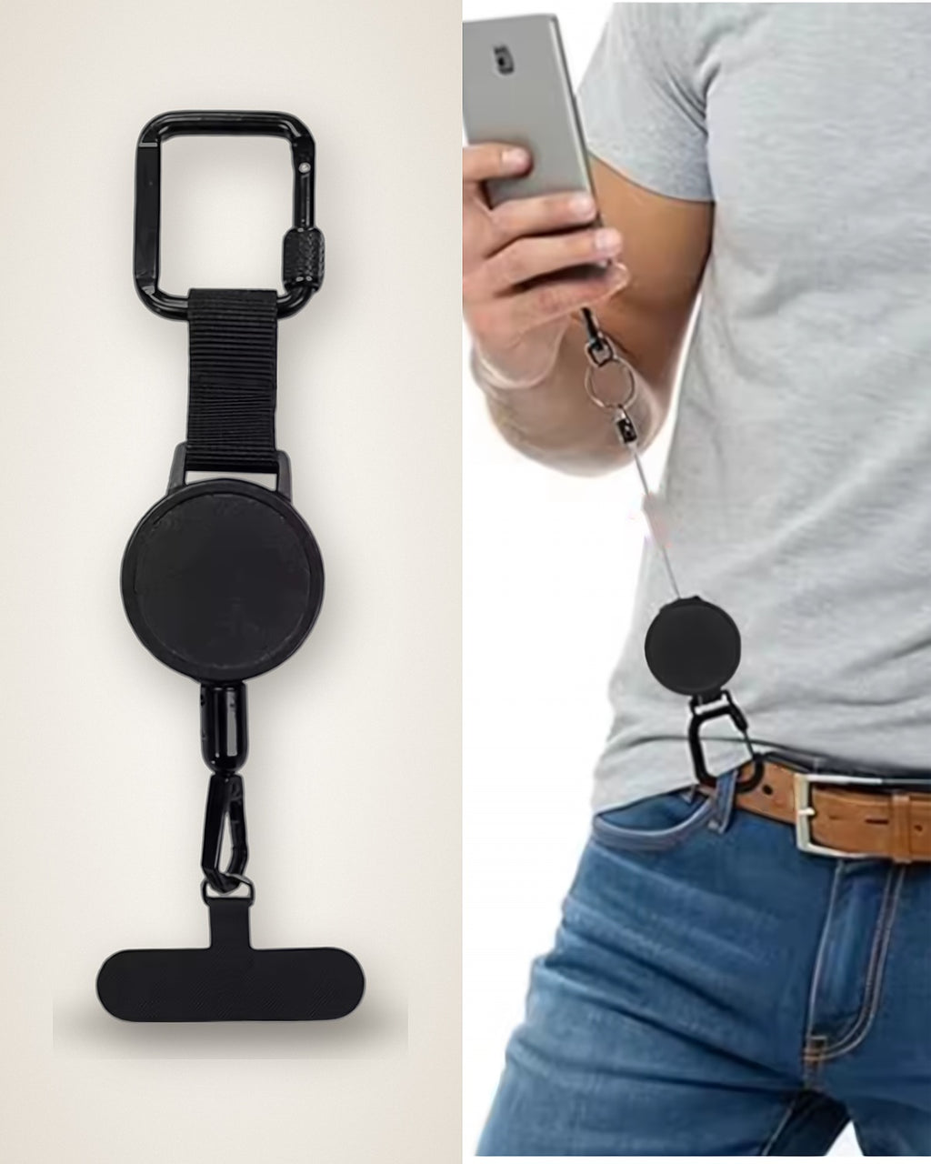 Cordon anti-chute rétractable pour téléphone